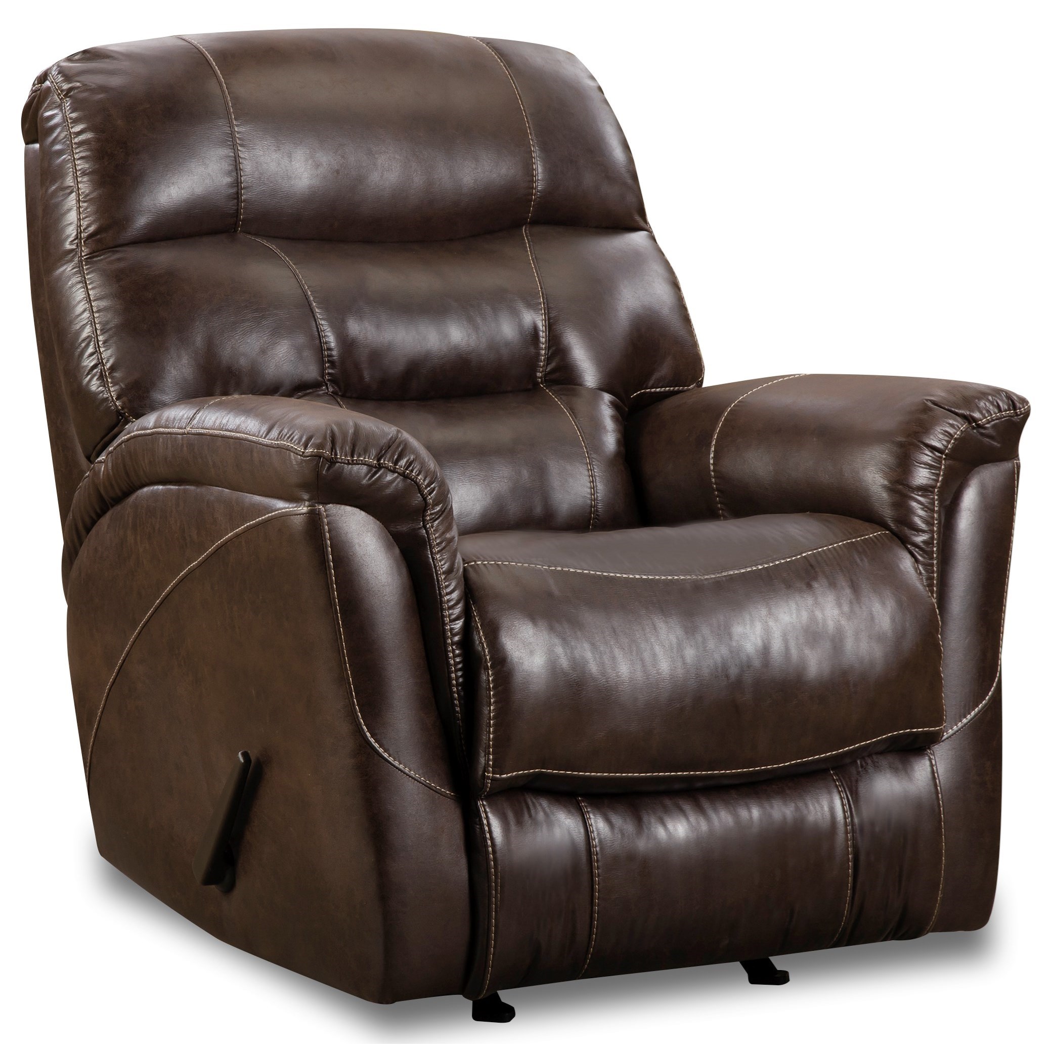 HomeStretch Sierra Casual Rocker Recliner with Pillow Top Arms Rife's